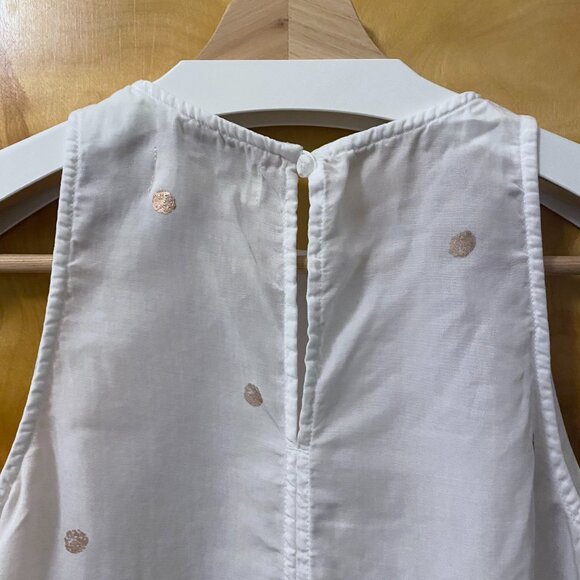 Anthropologie Cloth & Stone Gillian Metallic Foil Dot Tank Lightweight Breezy - Picture 7 of 10